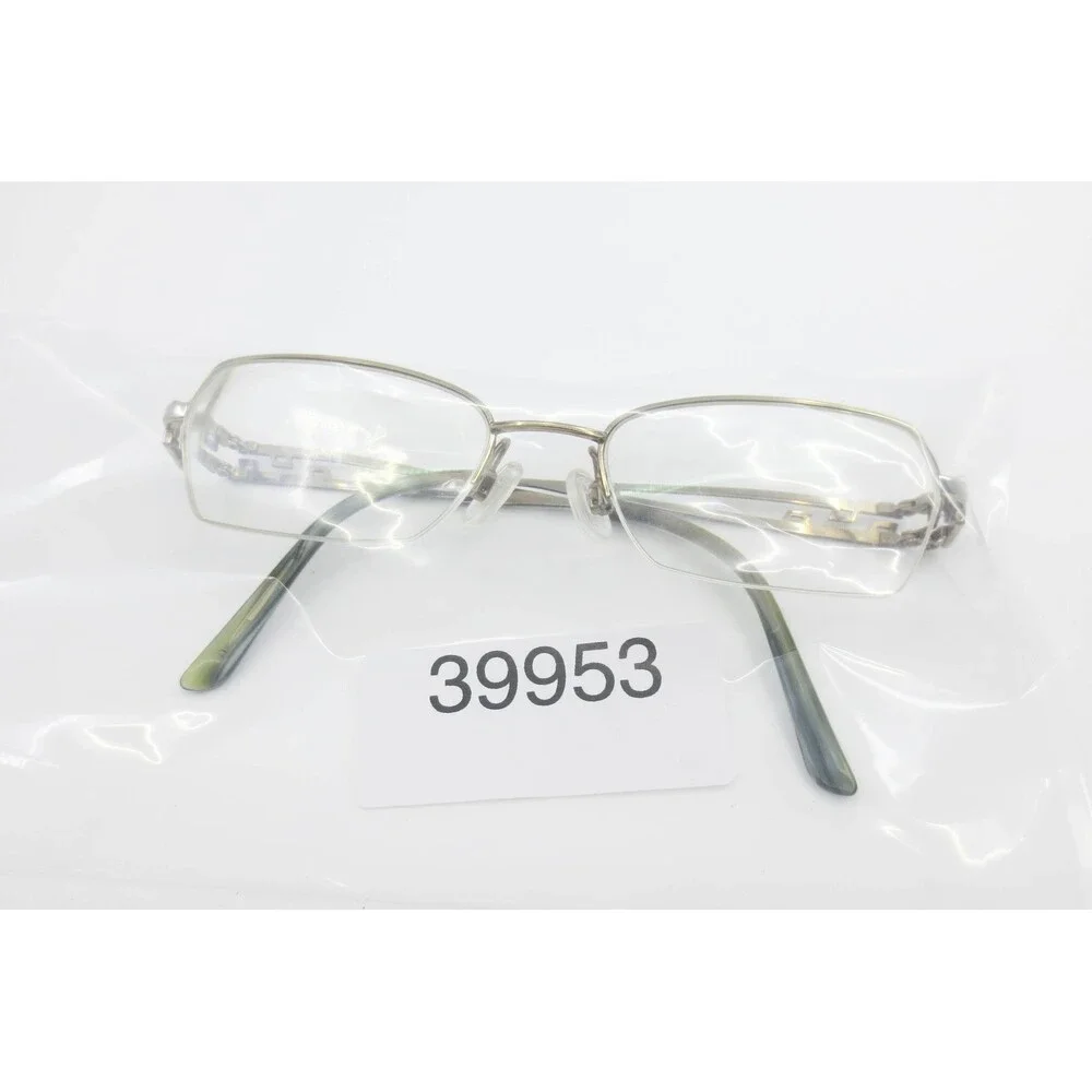 Charmant CH10855 LN Gold Titanium Semi Rimless Eyeglass Frames 51-18-135